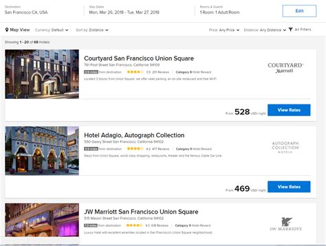 marriott hotel search